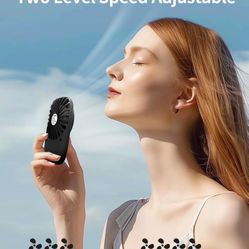Aluan Handheld Mini Fan Powerful Small Personal Portable Speed Adjustable USB Rechargeable Eyelash Fan for Kids Girls Boys Woman Man Home Office Outdo