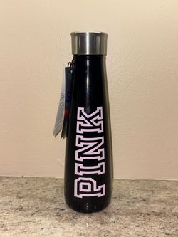 Victoria's Secret PINK Stainless Steel Black Water Bottle