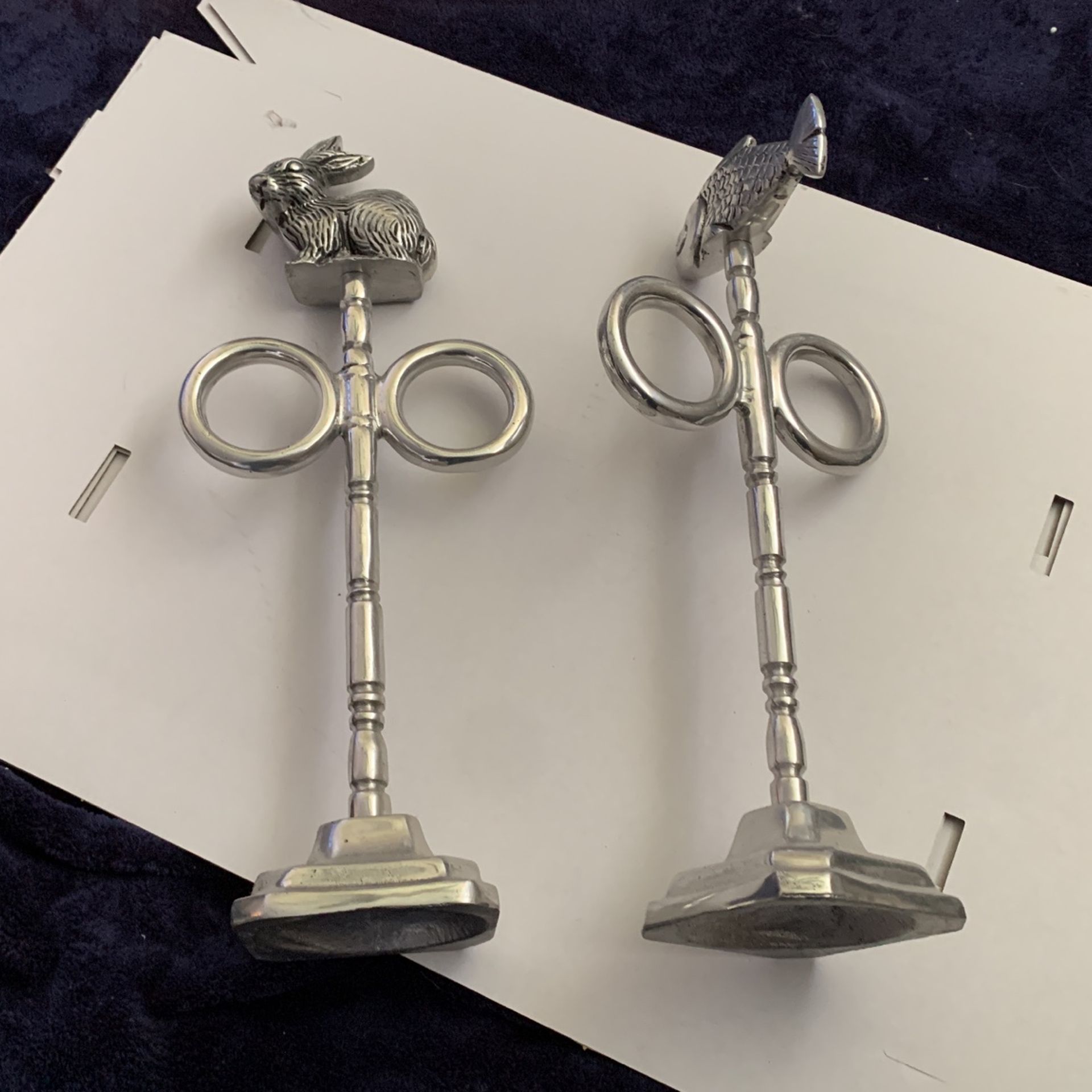 Set Of Heavy Vintage Hand towel Holder’s