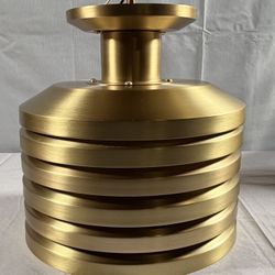 Rejuvenation Macadam 9-1/2" Semi-Flush Mount Light Fixture - Brushed Satin Brass