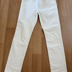 Women’s Levi’s 712 Slim Fit Jeans In White-Size 29