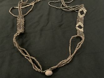 Beaded Necklace With Matching Bracelet