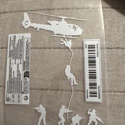 Small Car Decal Sticker 4 in. by 5.5 in.