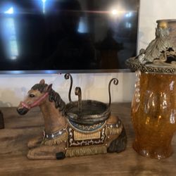 Vintage Horse Candle Holder