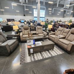 Power ASHLEY BRAND SOFA & LOVE ( $4500!!!) BRAND NEW 