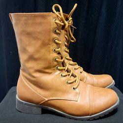 Womens Brown Zip Boots