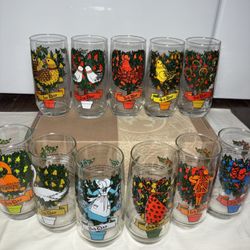 Vintage Pepsi “12 Days of Christmas” Glasses Set – Missing Day 10 – Excellent