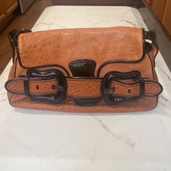 Fendi B Bis Nappa and Patent Leather bag