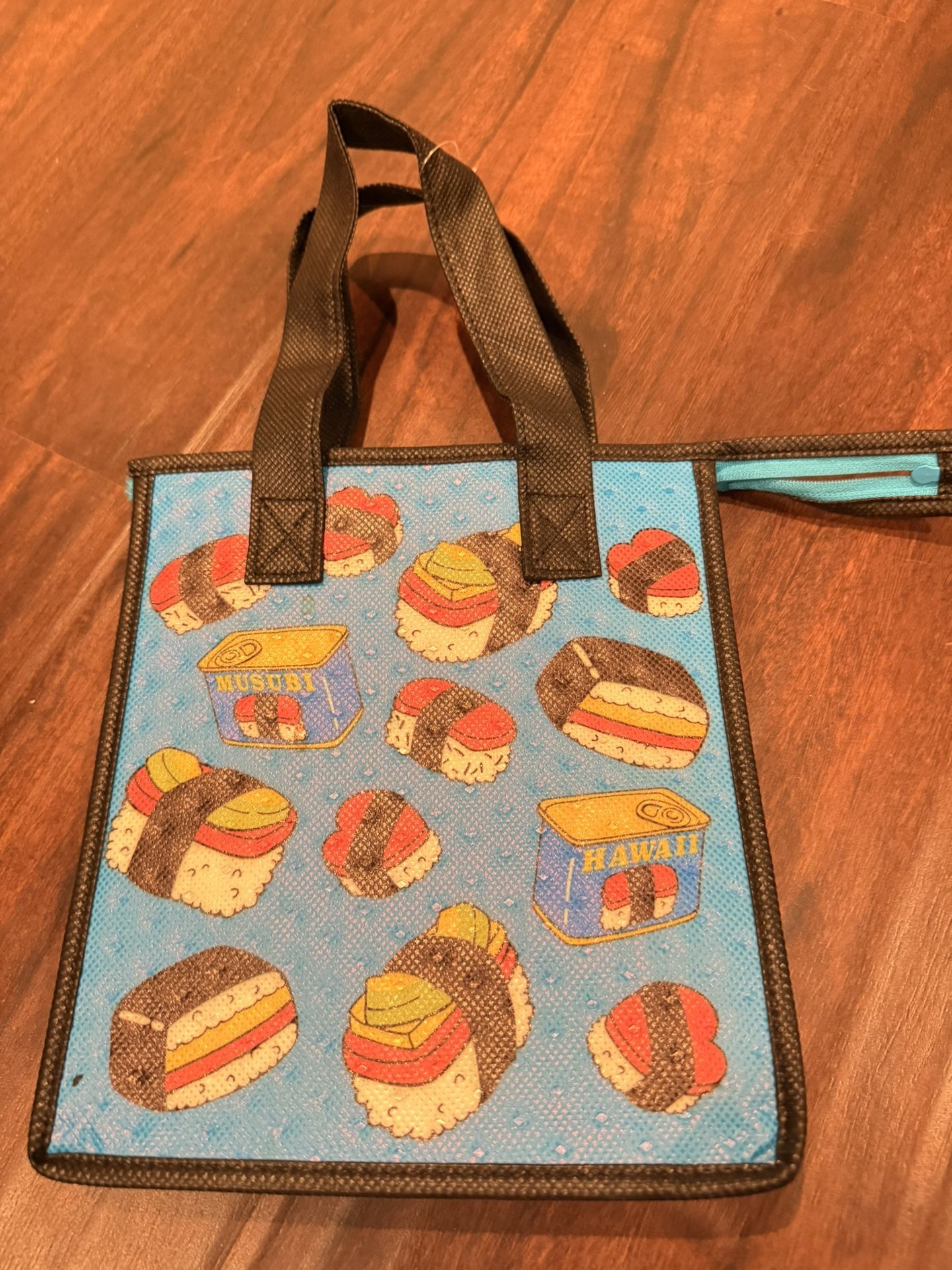 Mini Insulated Spam Musubi themed tote bag