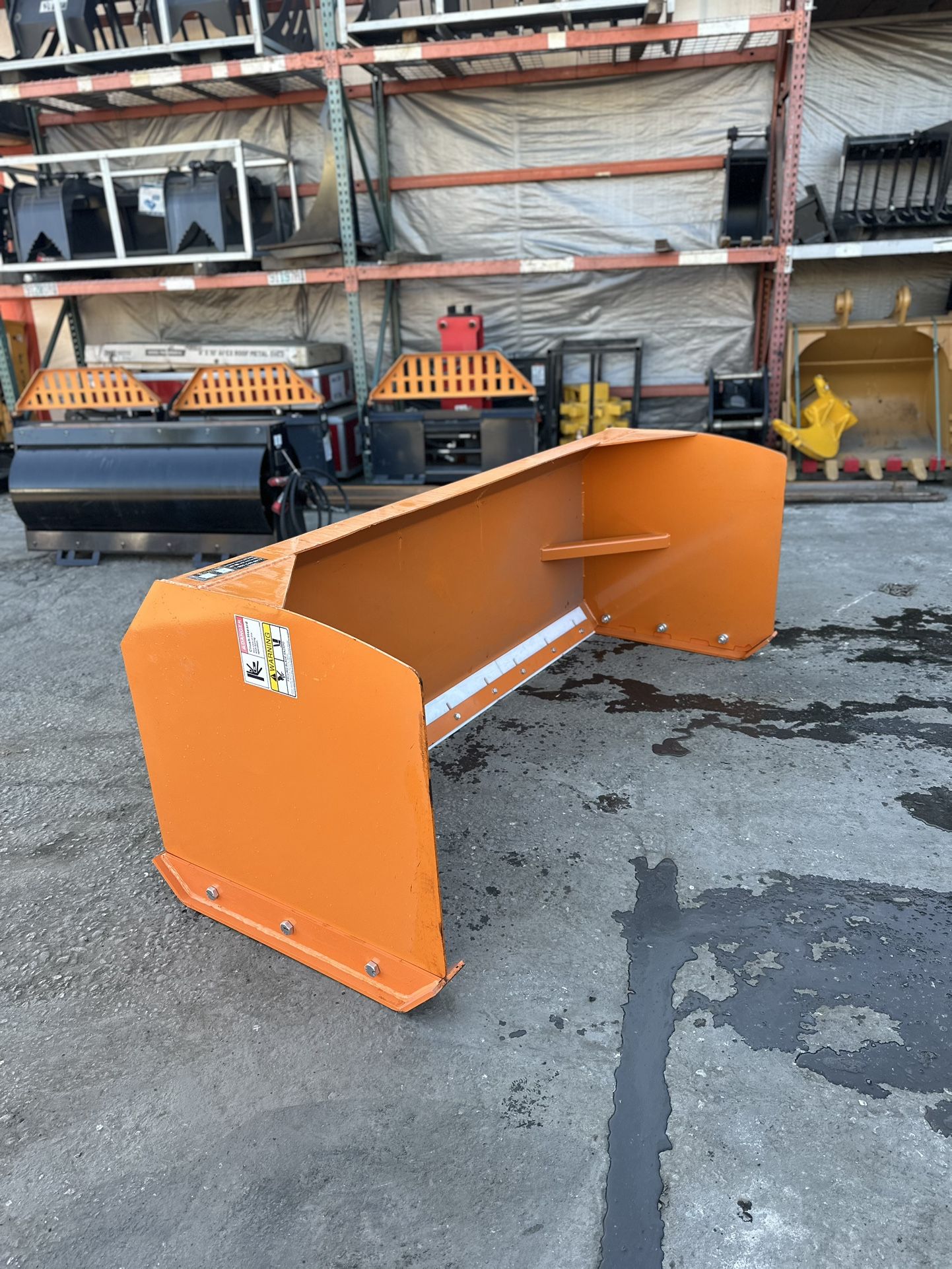 Skid Steer Snow Pusher Attachment