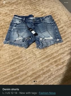 Denim shorts