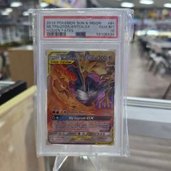 Moltres & Zapdos & Articuno GX - Hidden Fates (PSA 10)