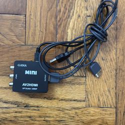 Gana Mini AV2 HDMI Up Scaler 1080p Black