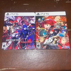 Ps5 Shin Megami Tensei Vengeance Steel Book And Persona 5 Steelbook