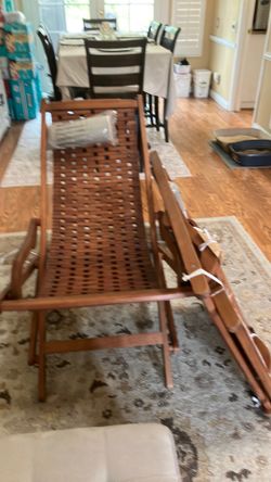 Teak lounge chair