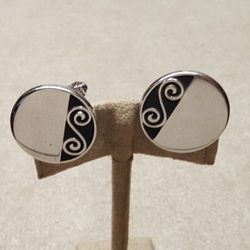 ANSON STERLING SILVER CUFFLINKS 