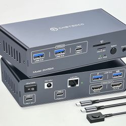 Cmstedcd KVM Switch With Docking Station