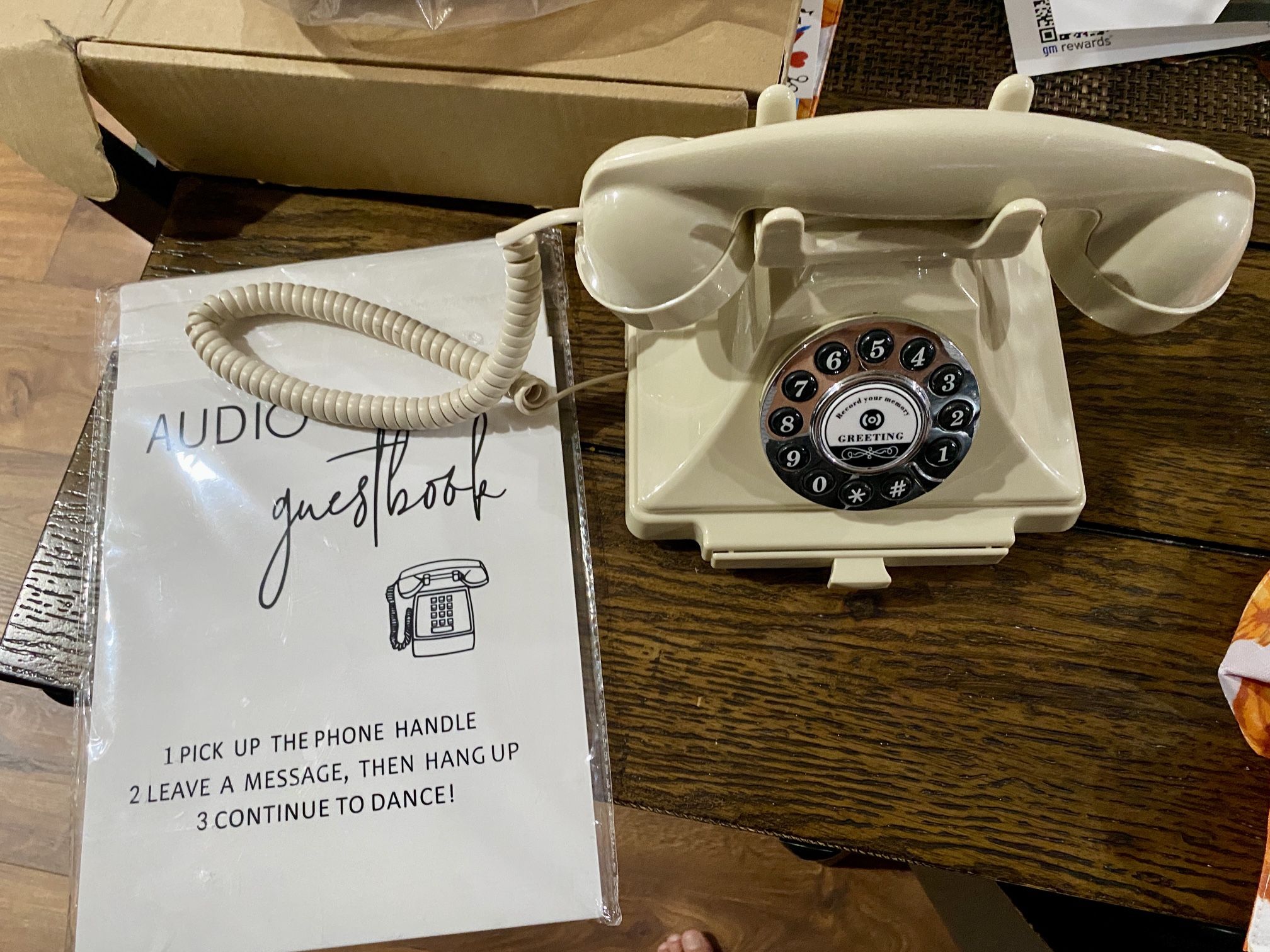 Audio Guestbook With Neon Sign