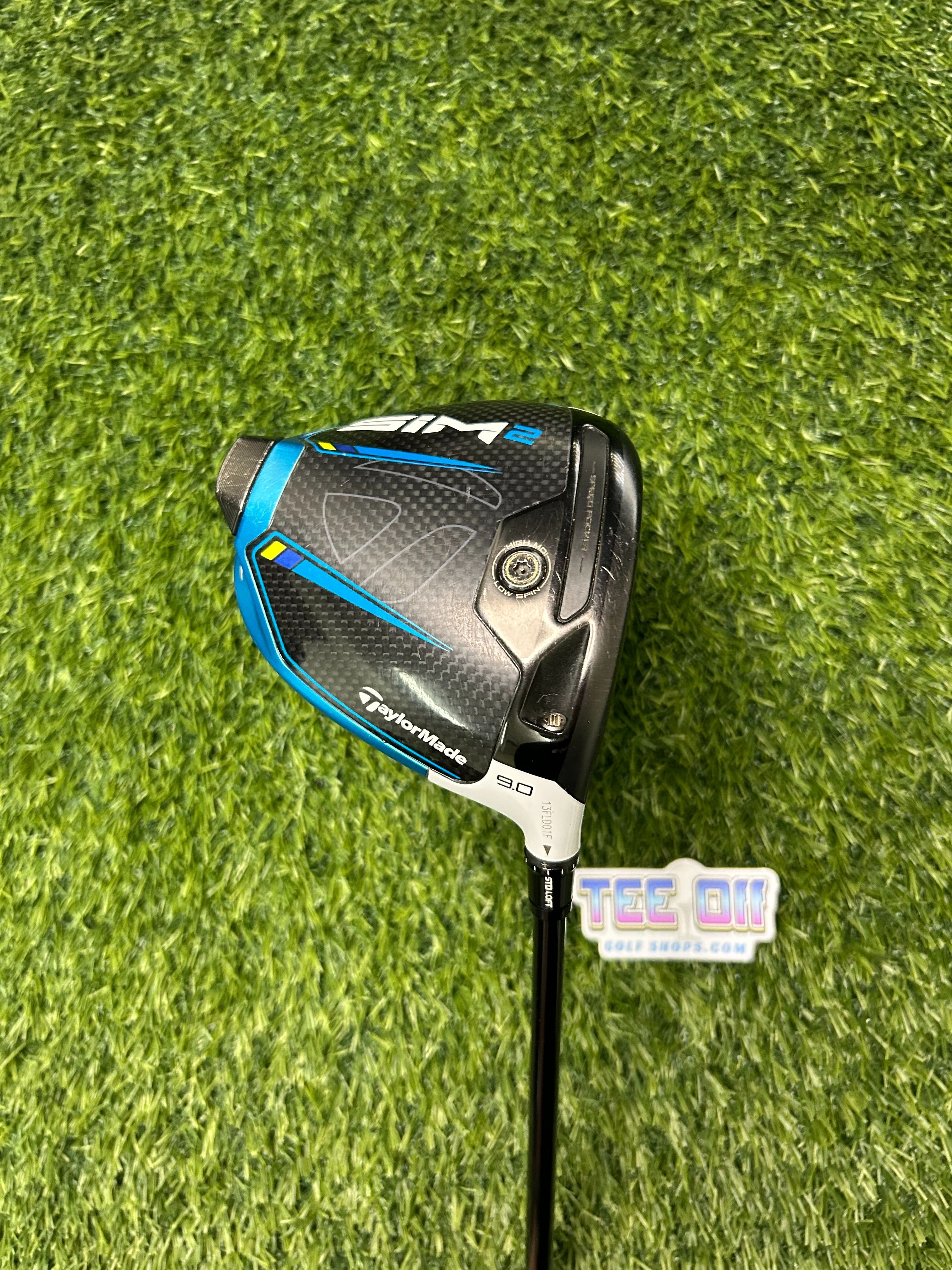 TaylorMade SIM 2 TOUR ISSUE Driver 9 Loft Kali'i Red Stiff Flex Original Grip RH