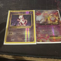 Pokémon Card 2 Mewtwo Cards Lot 