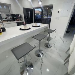 Modern Adjustable Bar Stools $50 Each-Black, Red, Blue And Grey Available.