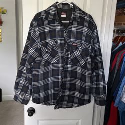 Dickies Men's Medium Quilted Flannel Shirt