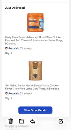 Zesty Paws senior vitamin 11