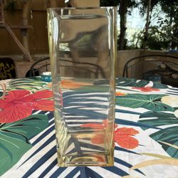 Square Glass Vase 