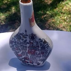 Vintage Bavarian Escorial Green Liquor Bottle