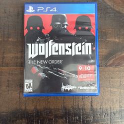 PS4 Game Wolfenstein The New Order 