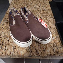 Van's Men's Classic Slip On Sherpa Rain Drum Marshmallo  Shoes