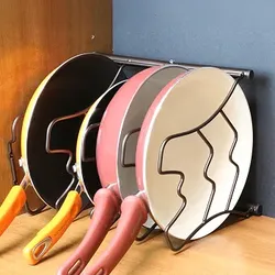 Metal Pan and Lid Organizer Rack