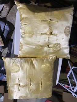 Chinese Cushion Pillow Classic Silk Satin Luxury Decorative Pillow