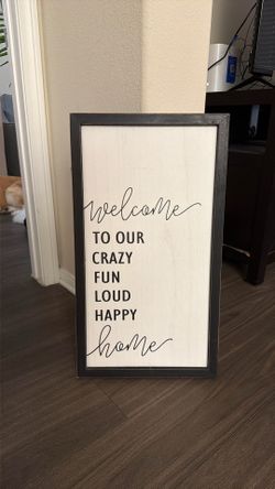 Welcome to our home wall decor