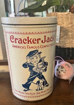 Vintage 1980 Cracker Jack Replica Tin
