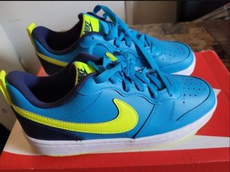 Nike Court Borough Low 2 'Laser Blue Lemon Venom