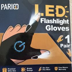 Flashlight gloves 