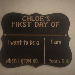 First Day Of School Sign