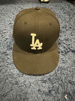 Black LA Dodgers Hat Size 7