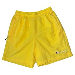 Champion Shorts Men's Sport Nylon Warm Up 6 Inseam Lightweight Water-Resistant