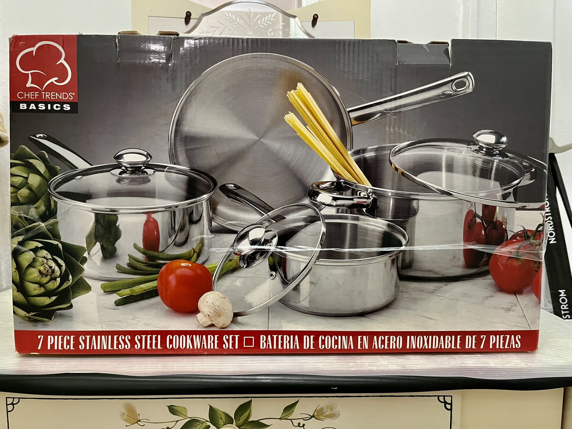 Chef Trends Stainless Stain 7 Piece Cookware set