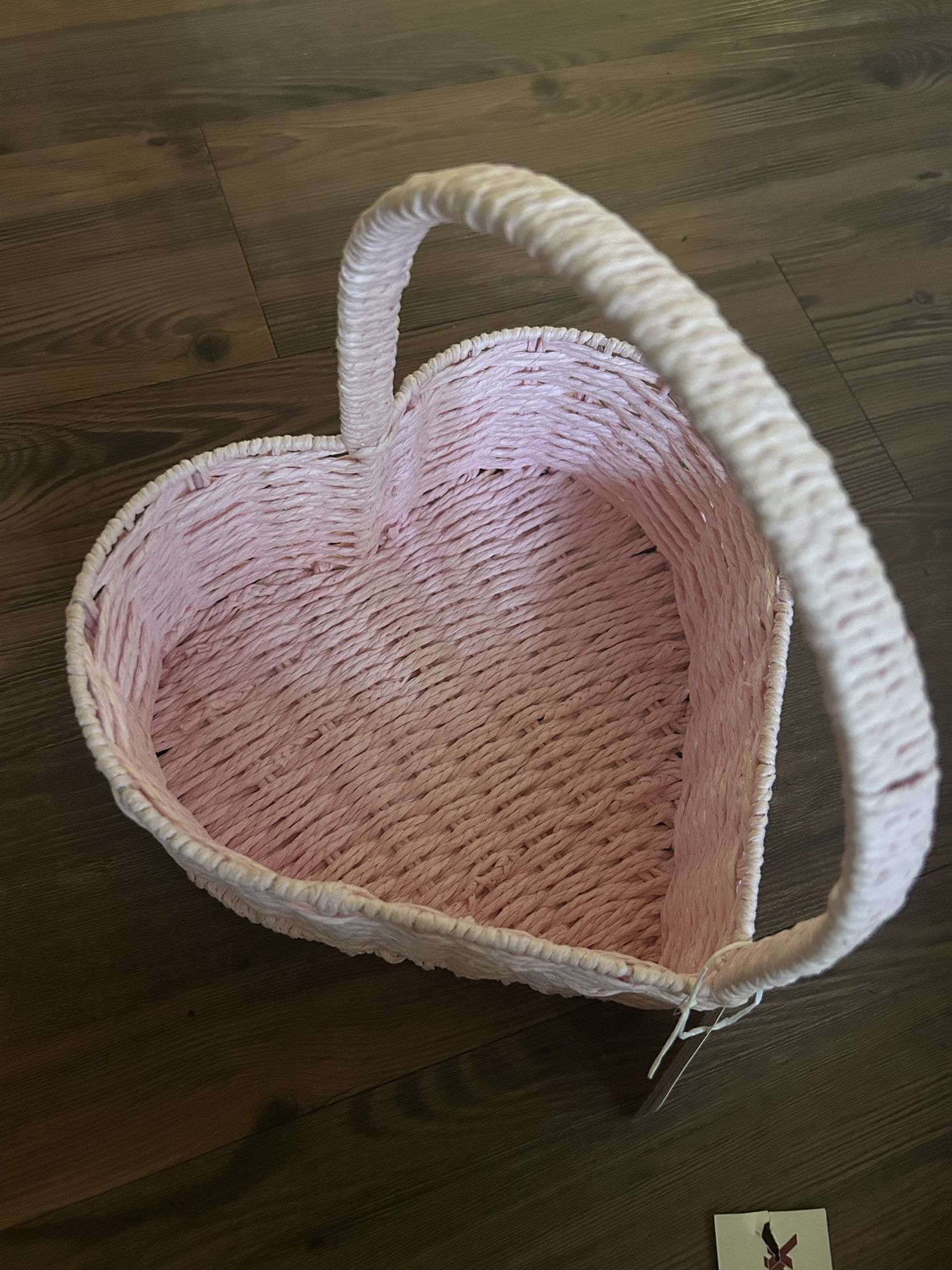 Pink Heart Basket