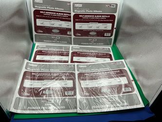Pioneer PMV-206 Magnetic Photo Album Refills – Lot of 6