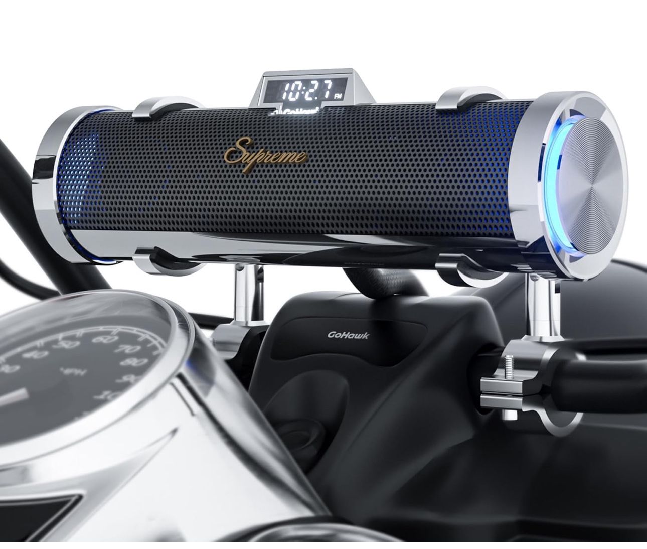 Motorcycle Bluetooth Speakers | 6-Speaker Waterproof Stereo System with Built-in Amplifier sound bar