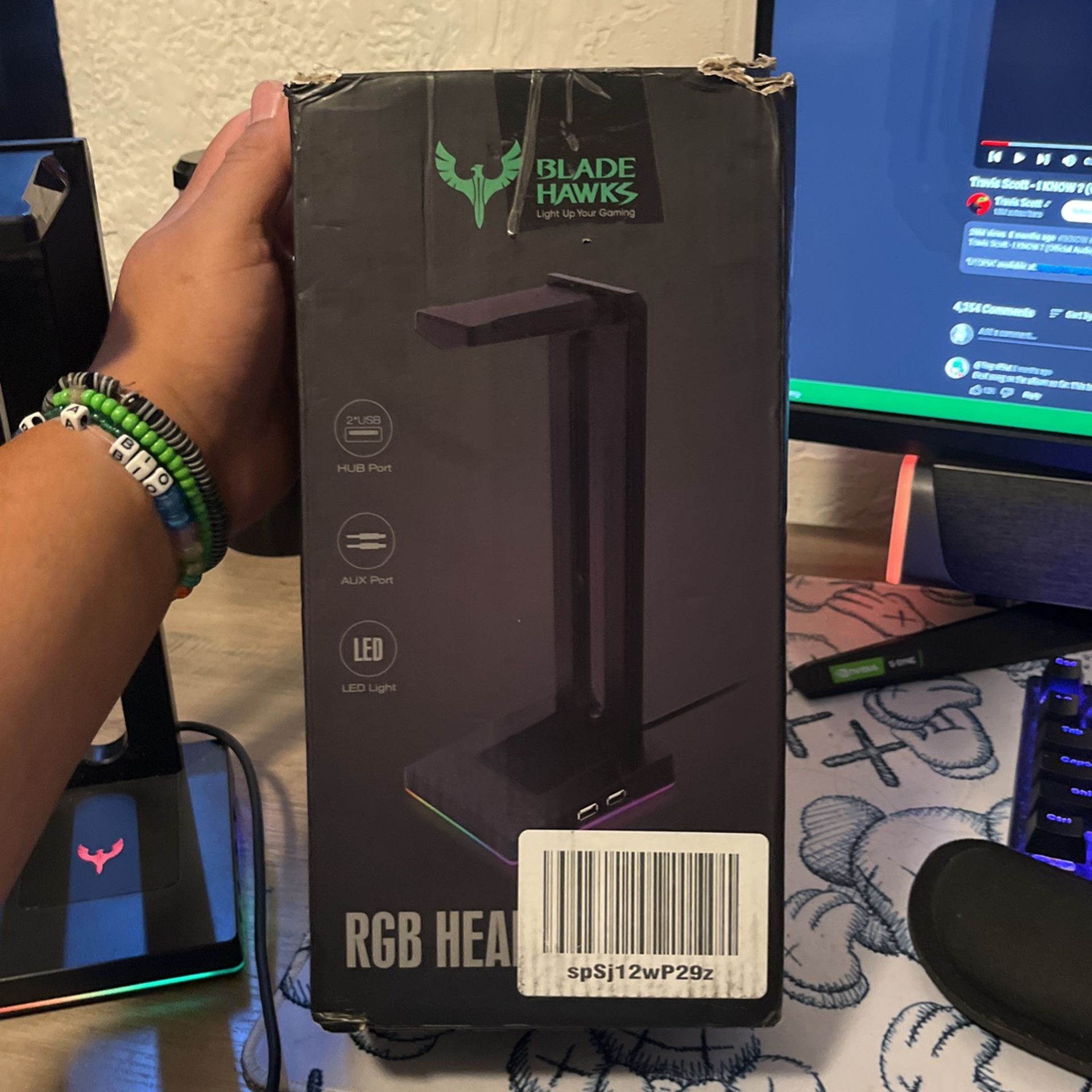 Blade Hawks Rgb Headset Stand ( Just The Stand)