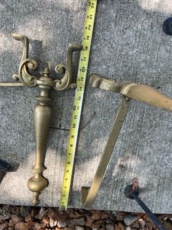 Vintage Set andirons for fireplace