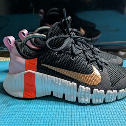Nike Free Metcon 3 Black Metallic Copper Women's Sz 10 Fast Shipping 