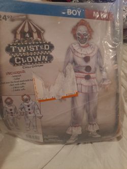 Twisted CLOWN boys costume M size8