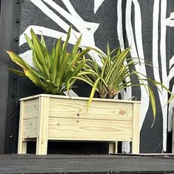 Treated Wood Planter Wooden Box $35