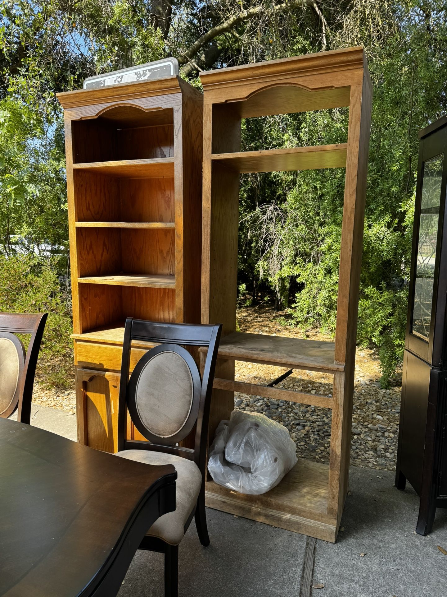 Oak Book Shelves - Handmade